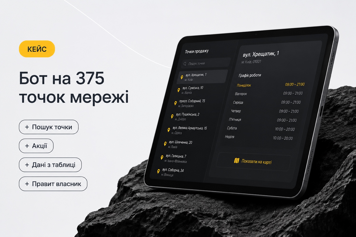 Бот на 375 точок, який редагує сам власник