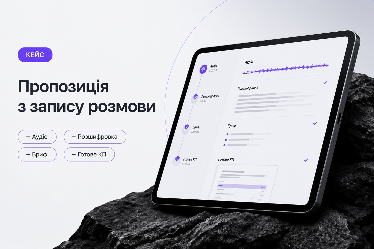 Комерційна пропозиція з запису розмови